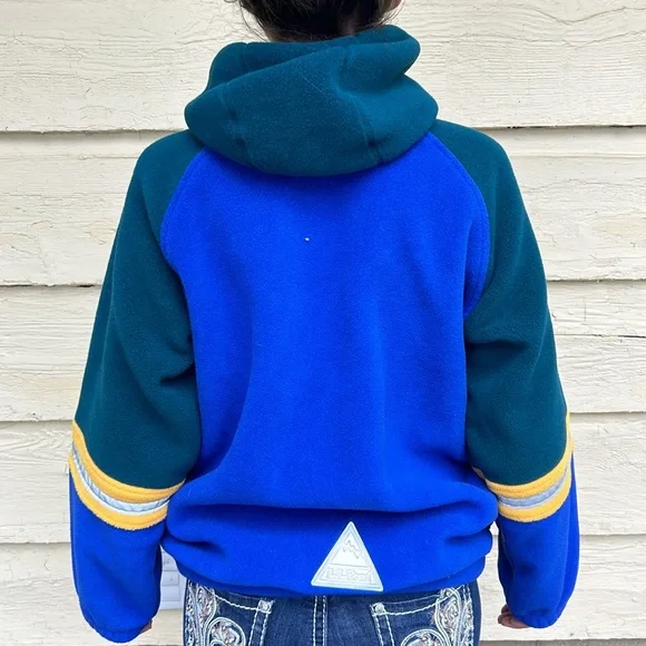 SOLD Vintage 90’s L.L.Bean Mountain Sherpa Fleece Jacket Reflective Kids XL - Picture 3 of 14